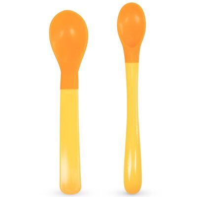 Baboo Soft-tip Spoons (2 pcs) Yellow, 4+ Months