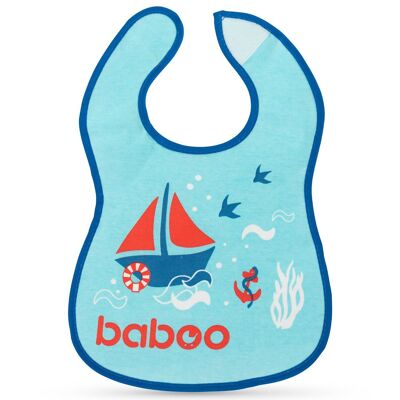 Bavaglino in cotone Baboo, Blu, Marine, 3+ mesi