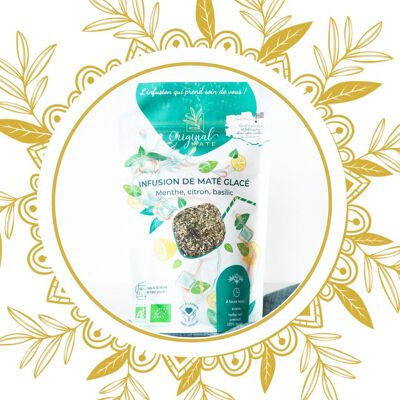 Maté Glacé Menthe, Citron, Basilic Bio - 70g