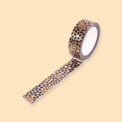 WASHI TAPE - lamina d'oro Fiori che sbocciano