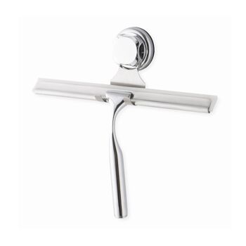 Raclette de douche murale, en fer chromé antirouille, 25,4 x 5,5 x 23,5 cm, Chrome, RAN7820 1