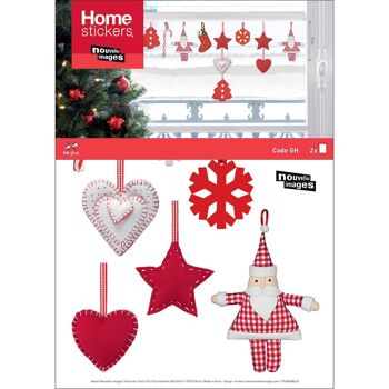 Homestickers Noël feutrines pour fenêtre 1