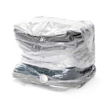 Sacs de rangement sous vide, M, 30 x 20 x 50 cm, Transparent, RAN3593 7