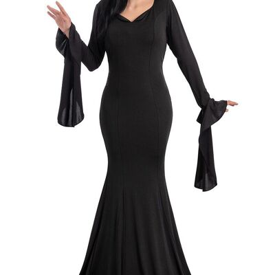 Articoli per feste - Costume Dama Nera adulto tg. m/l in busta c/gancio