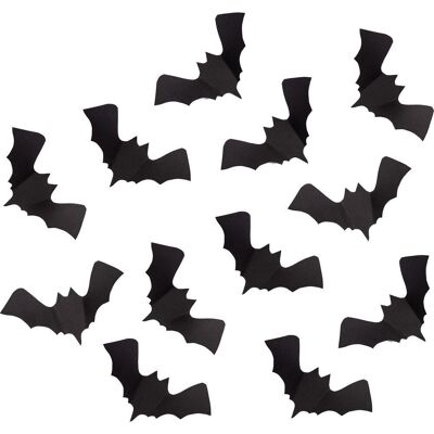 Articoli per feste - 12 pipistrelli adesivi in carta l. cm.15 ca. in b. c/cav.