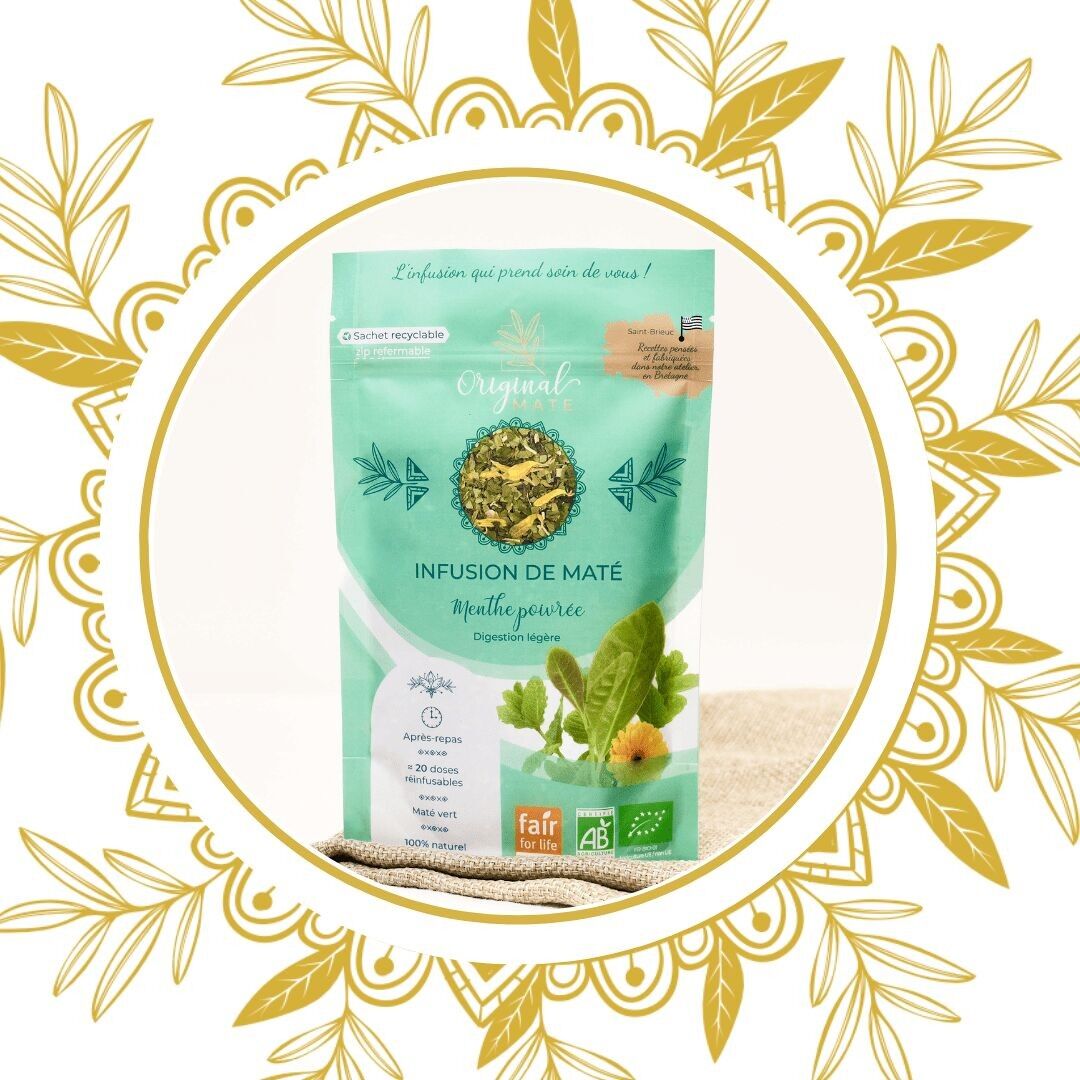Mate di menta piperita biologico - 70g
