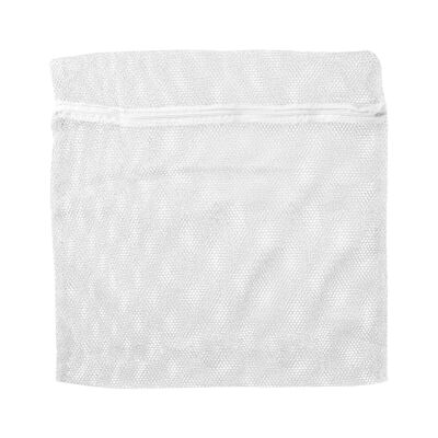 Große Wäschesäcke mit Reißverschluss für Waschmaschinen, 60 x 60 cm, Weiß, RAN1617