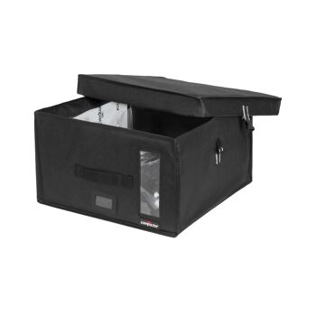 Boîte de rangement sous vide rigide pour économiser de l'espace Compactor M, 100 L, 42 x 42 x 25 cm, Noir, RAN8641 4