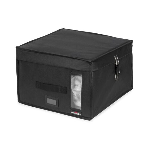 Boîte de rangement sous vide rigide pour économiser de l'espace Compactor M, 100 L, 42 x 42 x 25 cm, Noir, RAN8641