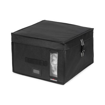 Boîte de rangement sous vide rigide pour économiser de l'espace Compactor M, 100 L, 42 x 42 x 25 cm, Noir, RAN8641 1