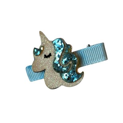 Clip Unicorn Blue