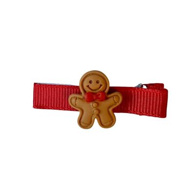 Clip Cookie Man Bow Tie Red