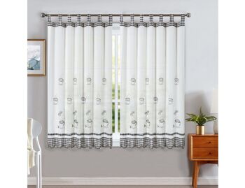 Cortinas de Cozinha avec Estampa Bordada 01 1