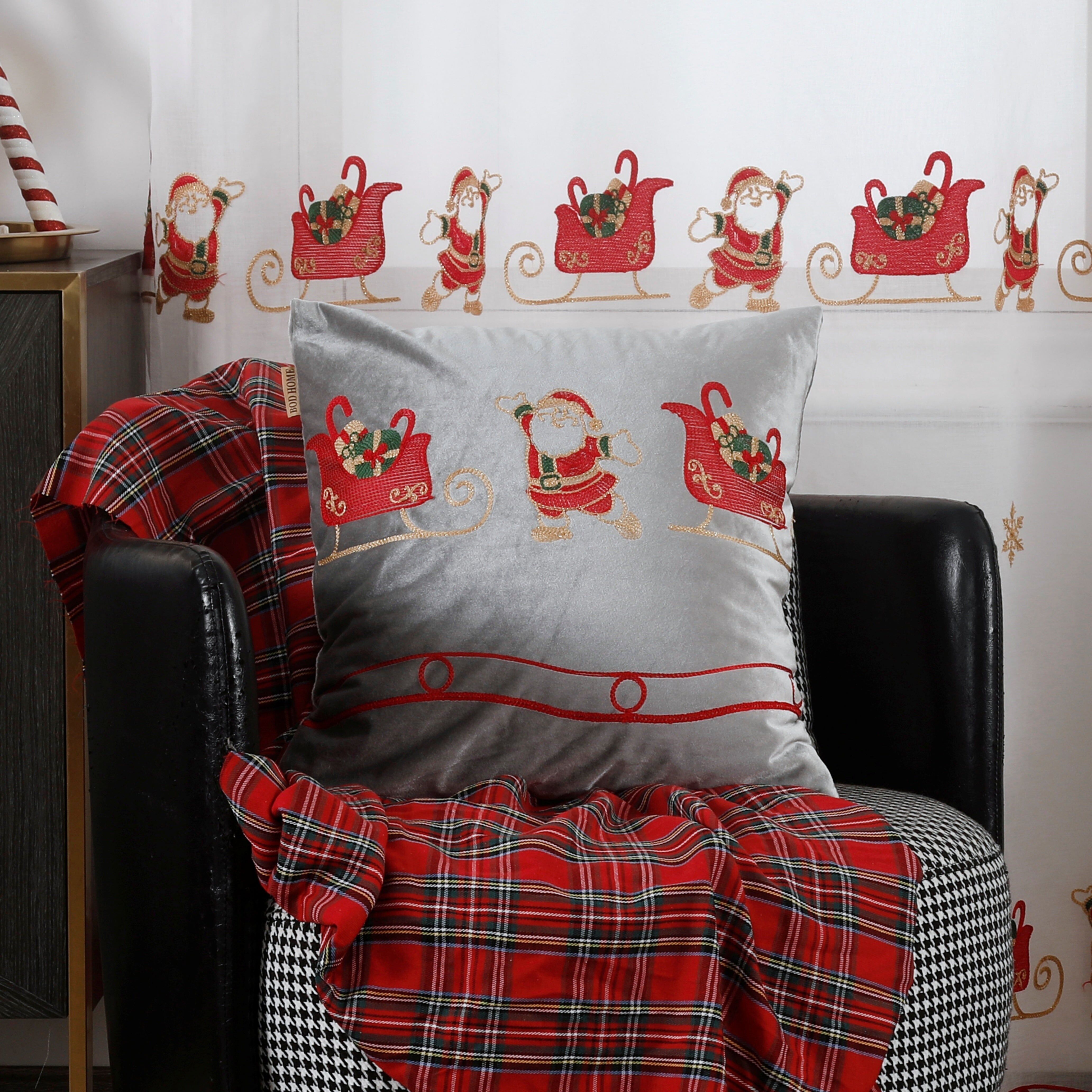 DECORAÇÃO DE NATAL | CAPA DE ALMOFADA TEMÁTICA DE NATAL BRANCO NEVE