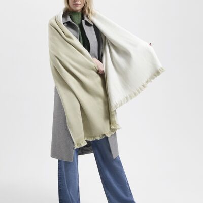 Écharpe Double Beige / Blanc