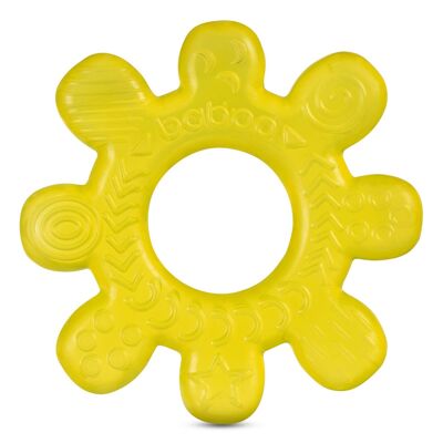 Baboo Water-Filled Cooling Teether Wheel, Yellow, 4+ months