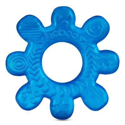 Baboo Water-Filled Cooling Teether Wheel, Blue, 4+ months