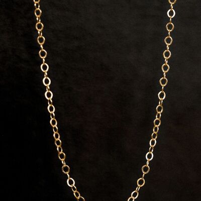 Charlene chain - Round convict link, laminated gold