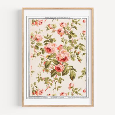 Affiche Collection Héritage N°5 - Roses Anciennes