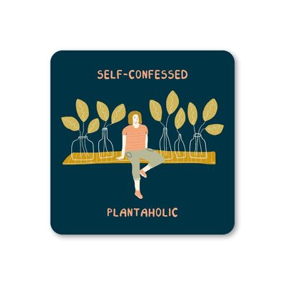 Plantaholic Plant Lover Coaster Pack de 6