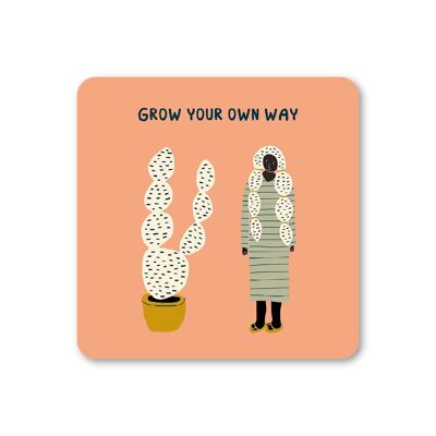 Untersetzer „Grow Your Own Way“, 6er-Pack