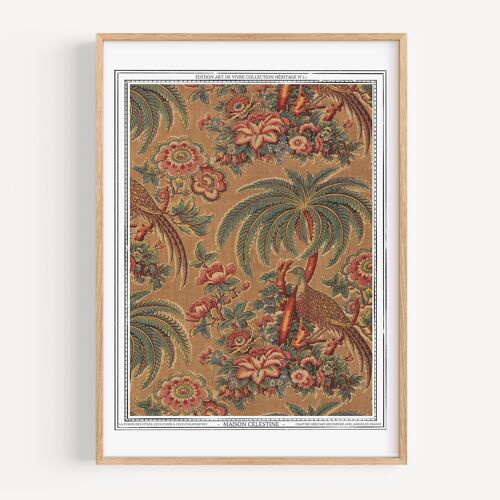 Affiche Collection Héritage N°11 - Oiseaux et Palmiers