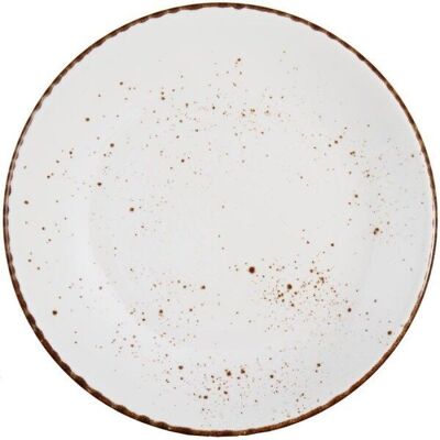 Dinner plate cm.31 Ivory Rustic