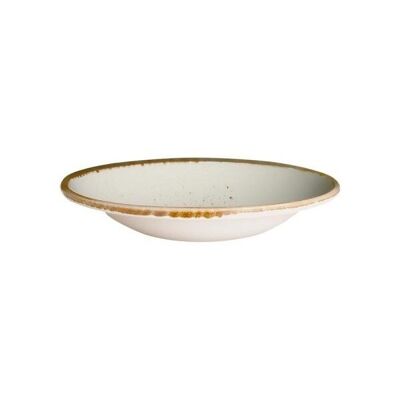 Flared deep plate cm.23 Rustic Ivory