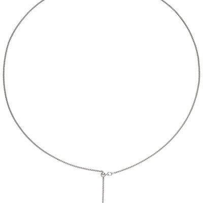 Y-necklace freshwater white drops length 54 cm