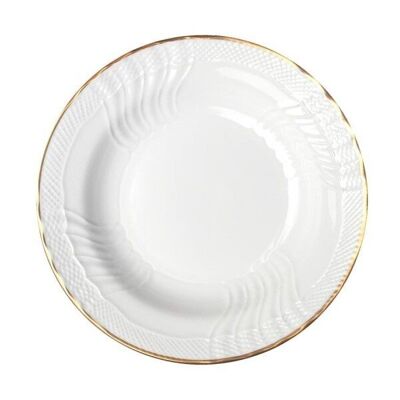 Bread Plate cm. 17 Gold wire shell