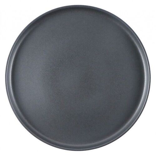 Piatto Piano cm.22 Gres Satinato col.Nero