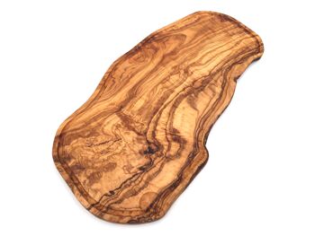 Planche à découper avec rainure faite à la main en bois d'olivier 1