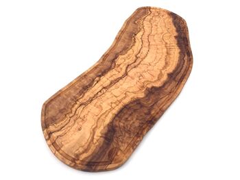 Planche à découper avec rainure faite à la main en bois d'olivier 3
