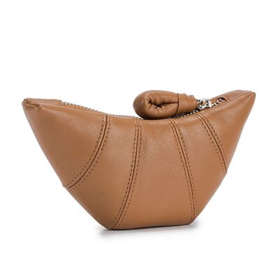 Genuine Leather Croissant Wallet Mini Bag