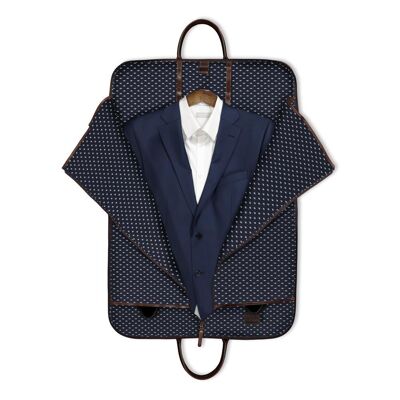 Garment Bag Sullivan - black blue - DOTS - No