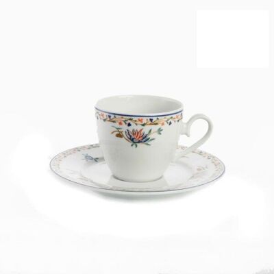 Tazza Caffe con piattino Rex Flower