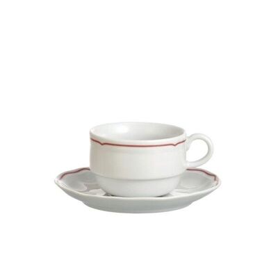 Tea cup cl. 20 stackable Renaissance Redline