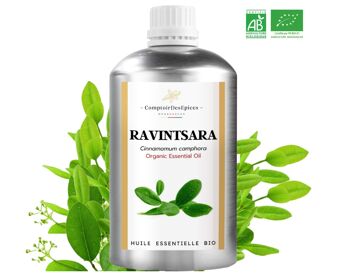 ( 500 mL ) Huile Essentielle de Ravintsara Bio - Cinnamomum Camphora Leaf Oil 1