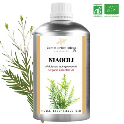 (500 mL) Aceite Esencial NIAOULI Certificado ORGÁNICO por Ecocert - Madagascar.