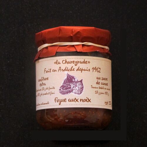 Confiture figue aux noix