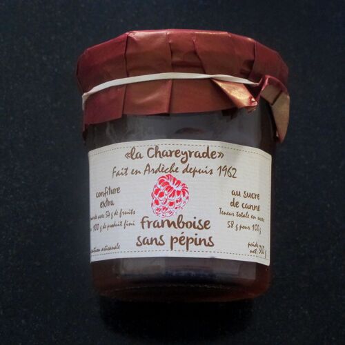 Confiture framboise sans pépins