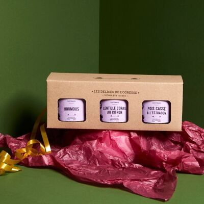 Caja de 3 cremas para untar aperitivo - Navidad / Festivos