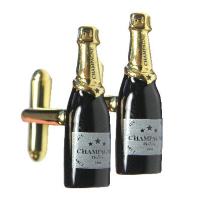 Champagne Bottle Cufflinks