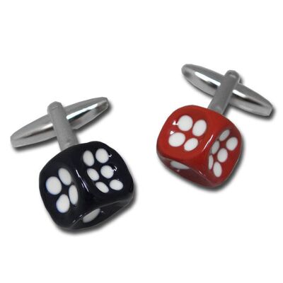 Coloured Dice Cufflinks