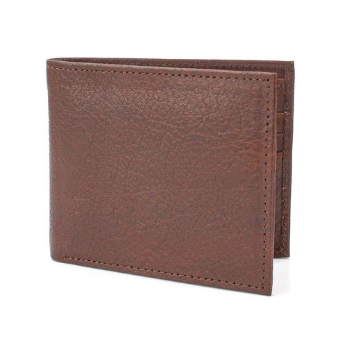 Brown Grain Leather Wallet
