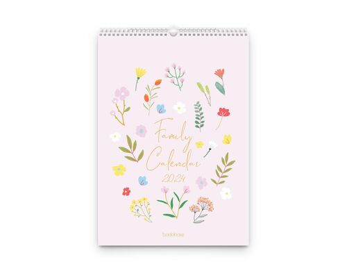 2024 Floral Family Organiser Calendar