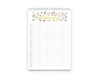 Calendrier organisateur familial floral 2024 3