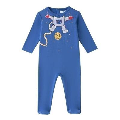 Pyjama mit Füßen Junge Astronaut Baby