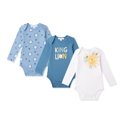 Little Baby Long Sleeve Neck Bodysuit Boy's Bodies