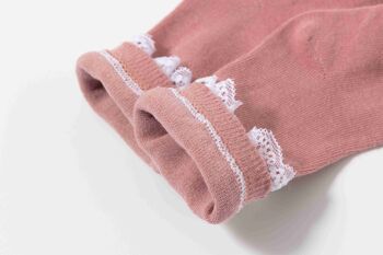 Chaussettes Hautes Avec Dentelle Maquillage Bébé Fille 3